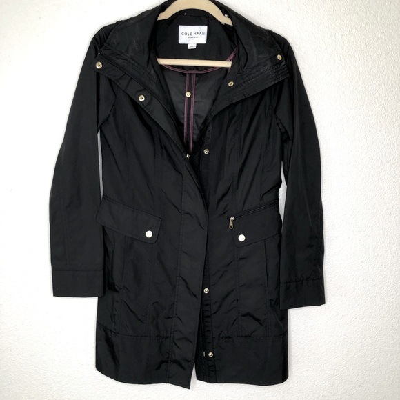 Cole Haan Jackets & Blazers - Cole Haan Women’s Packable Rain Jacket Sz PXS Black